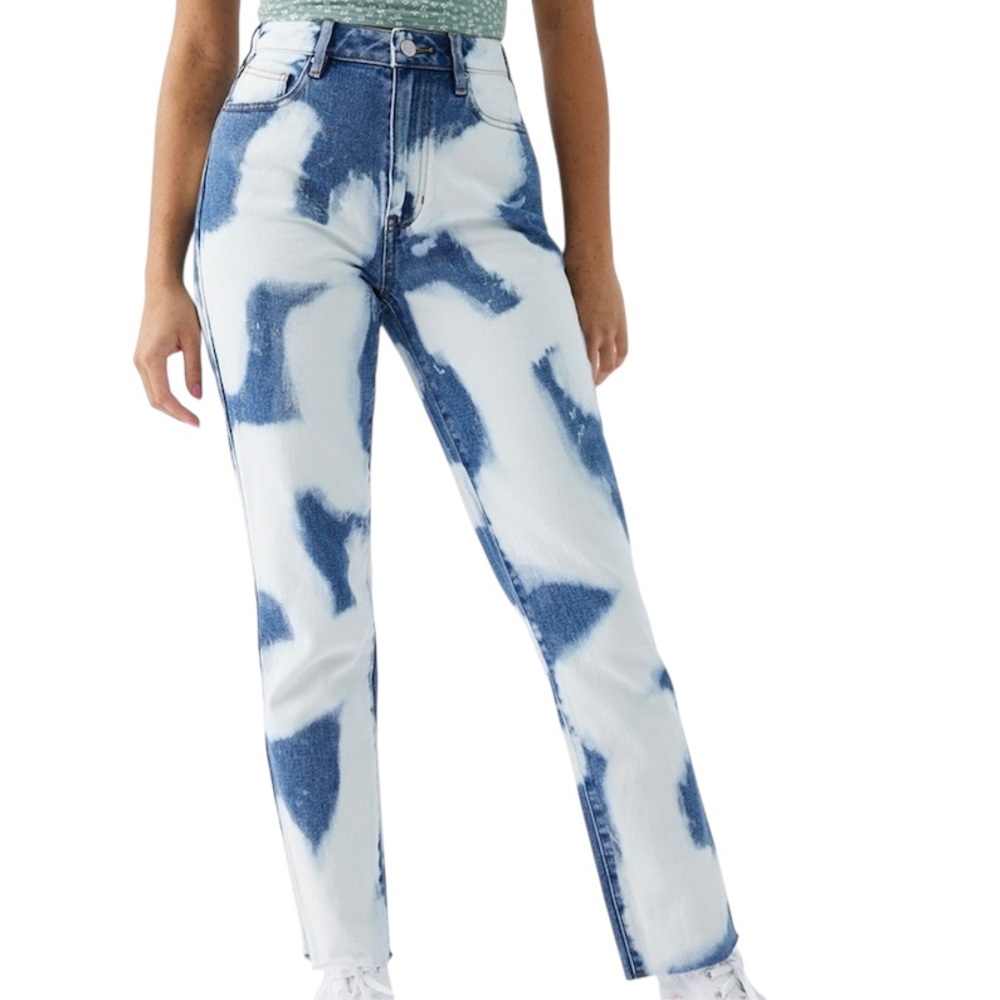 Pacsun Acid Bleach Wash Mom Jeans